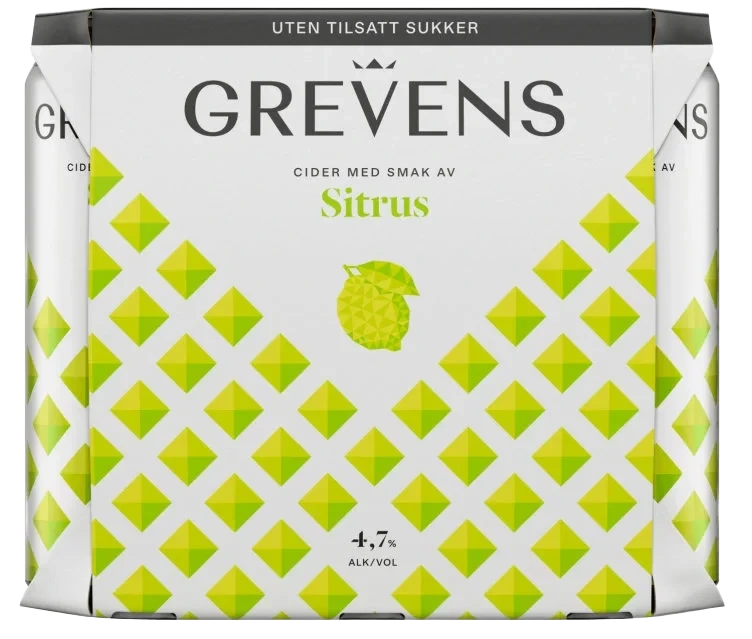 Grevens Cider Sitrus 0,5lx6 boks