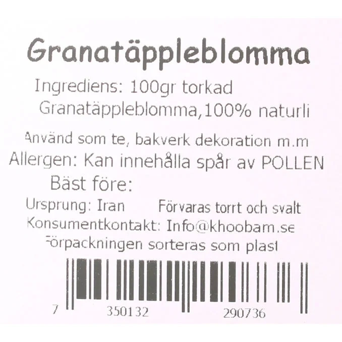 Granatäpple Blomma