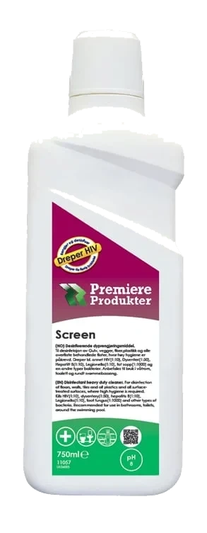 Screen Kraftig Desinfeksjonsmiddel 0.75l