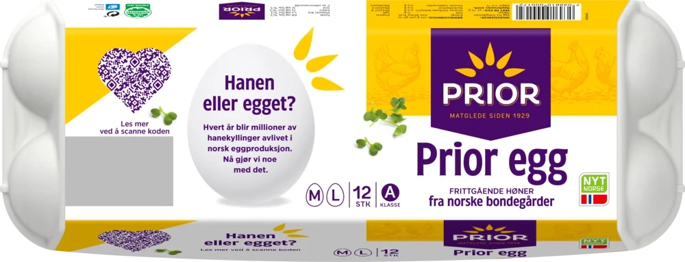 Egg M L frittgående 12 stk