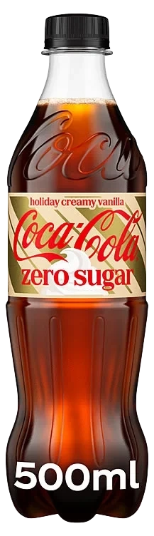 Coca-Cola Zero Creamy Vanilla 0,5l flaske
