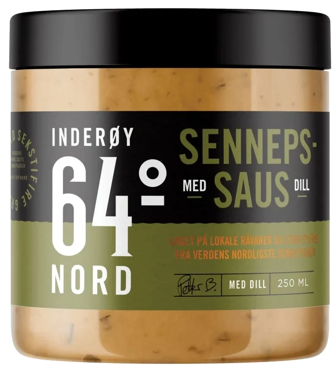 Sennepsaus m/Dill 250ml Inderøy 64° Nord