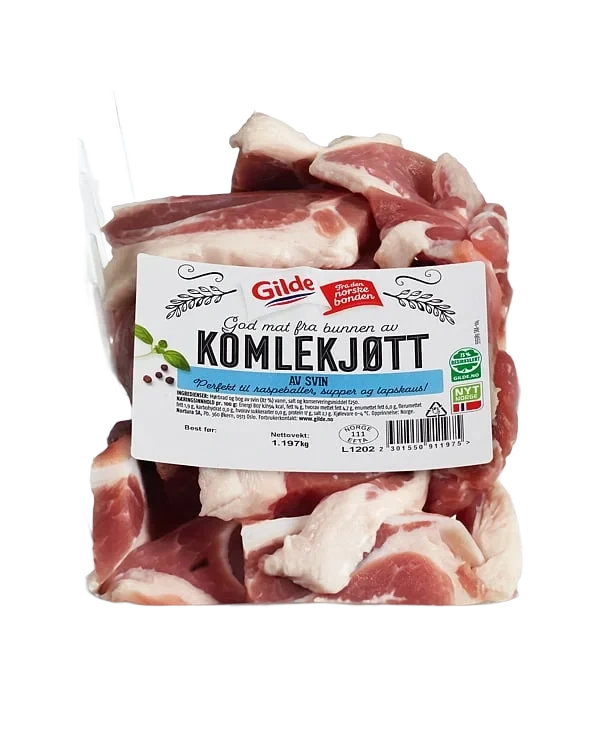 Svin komlekjøtt salt 1kg kg
