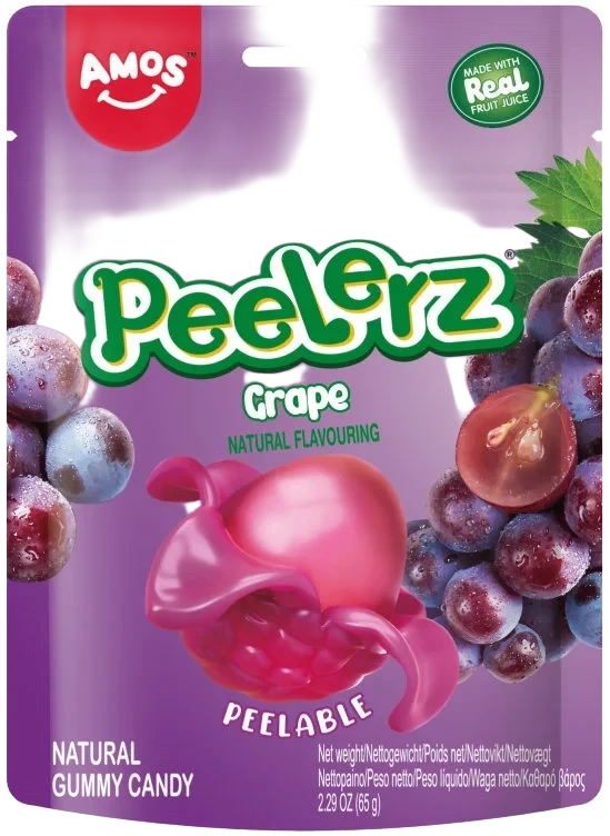 Peelerz Gummy Grape 65g Amos
