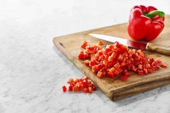 Paprika röd tärnad