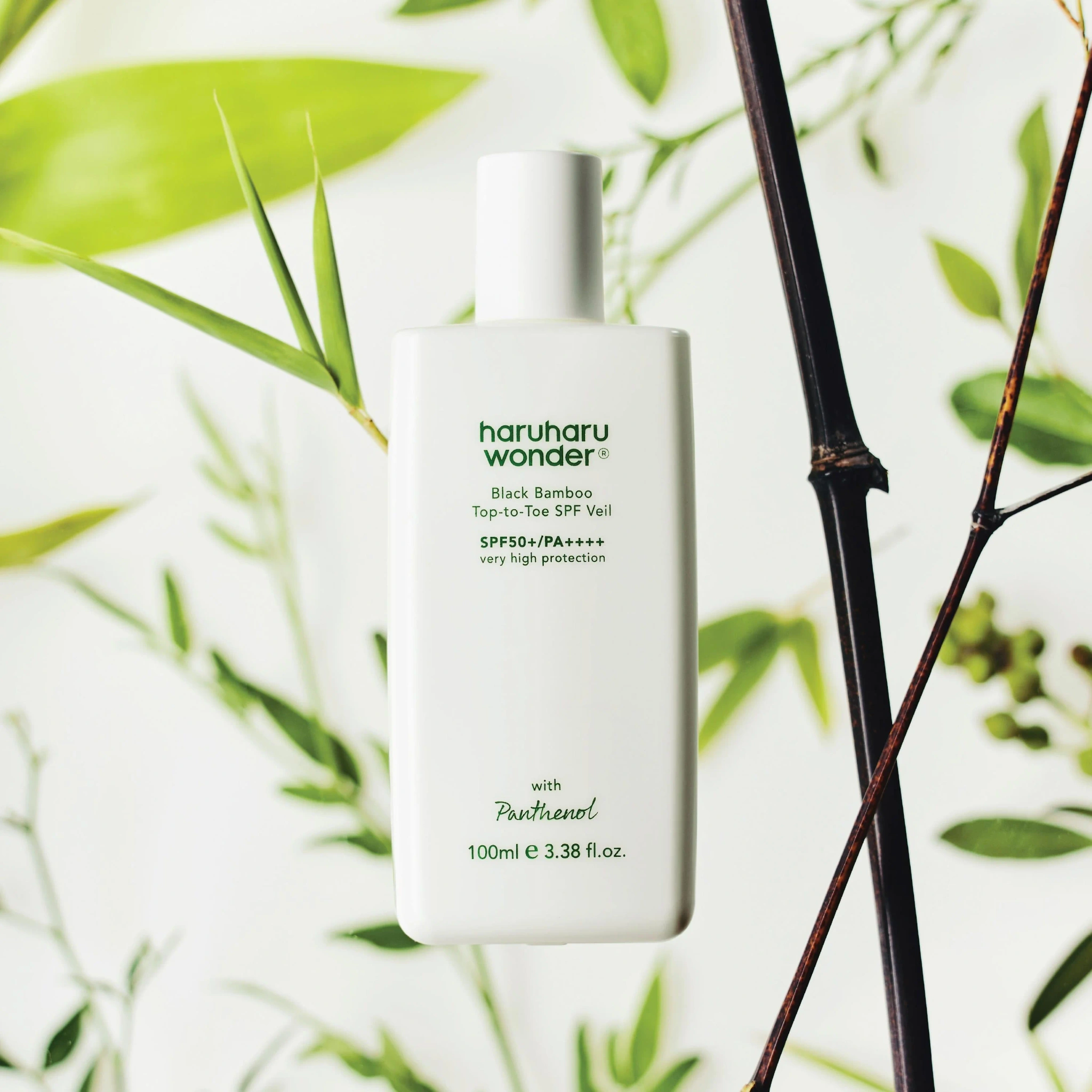 haruharu wonder Black Bamboo Top-to-Toe SPF Veil SPF50+ PA++++, 100 ml