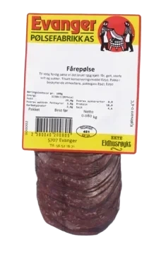Fårepølse Skåret Ekte Eldhusrøykt