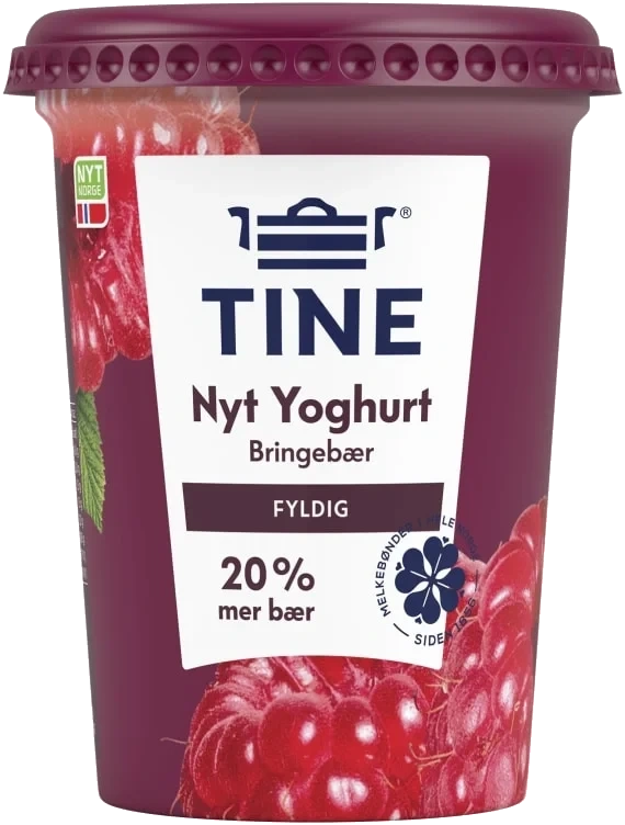 Nyt Yoghurt Bringebær 500g Tine