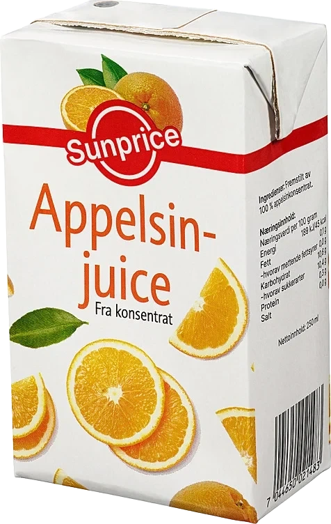 Sunprice Appelsinjuice 250ml
