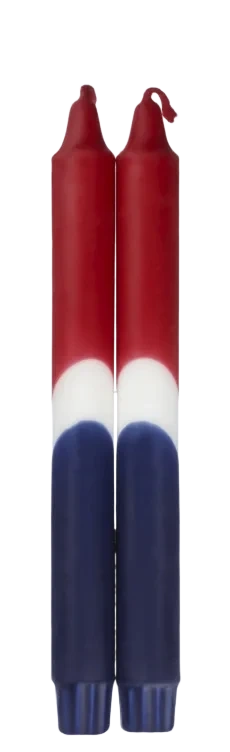 Kronelys 17.mai 24cm 2stk Unik
