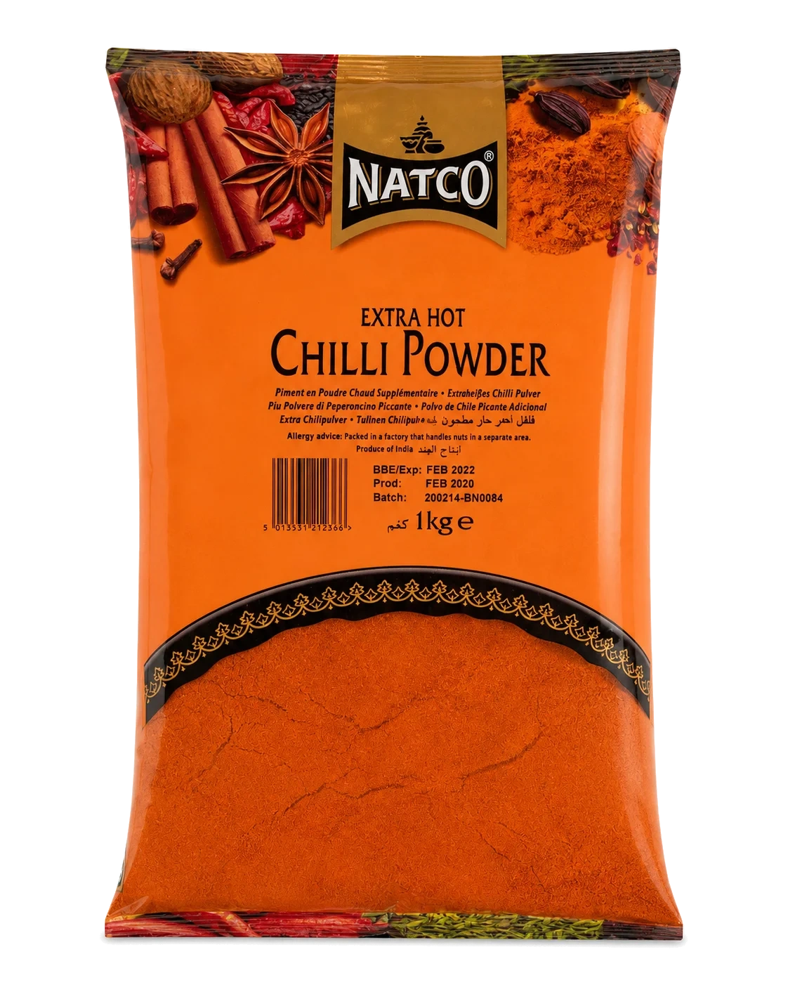Natco Extra Hot Chilipulver 100g