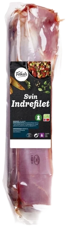 Svin Indrefilet hel Ca500g Folkets