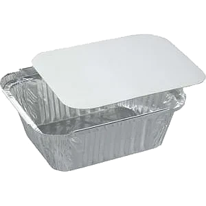 Aluform + lokk 450ml 144x119x40mm   50stk