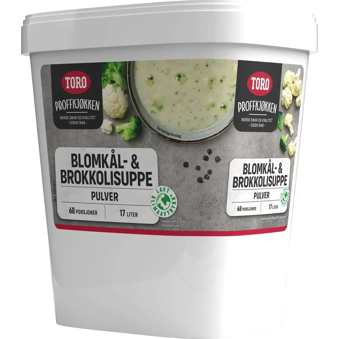 Toro Blomkål og Brokkolisuppe 17l