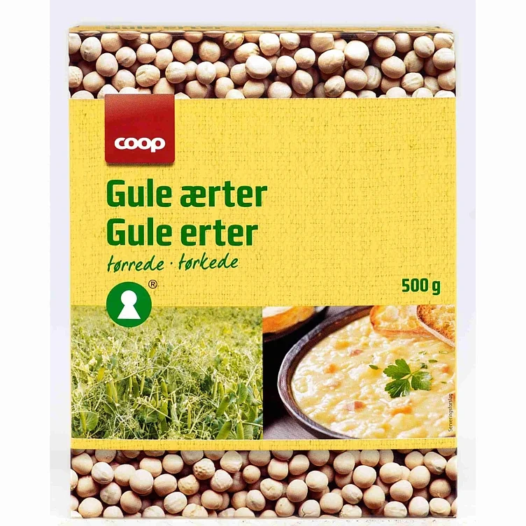 Coop erter gule         500g