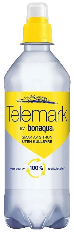 Telemark kildevann u/kullsyre m/sportscap sitron 24x0,5l