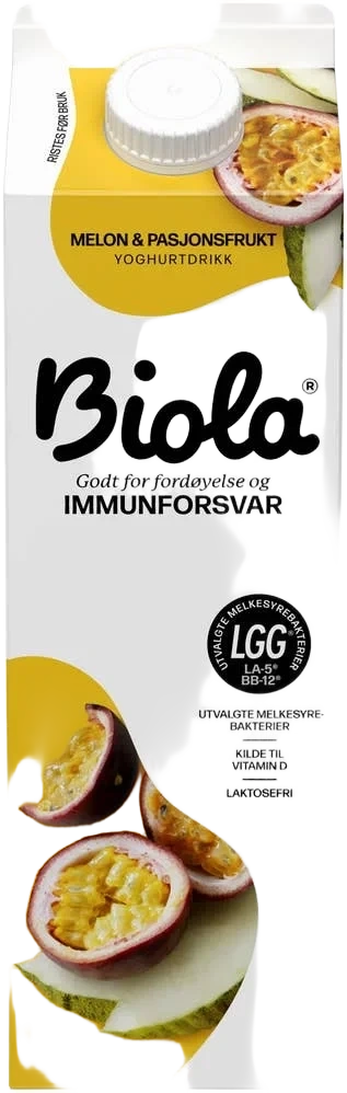 Biola Laktosefri Melon & Pasjonsfrukt 1000g