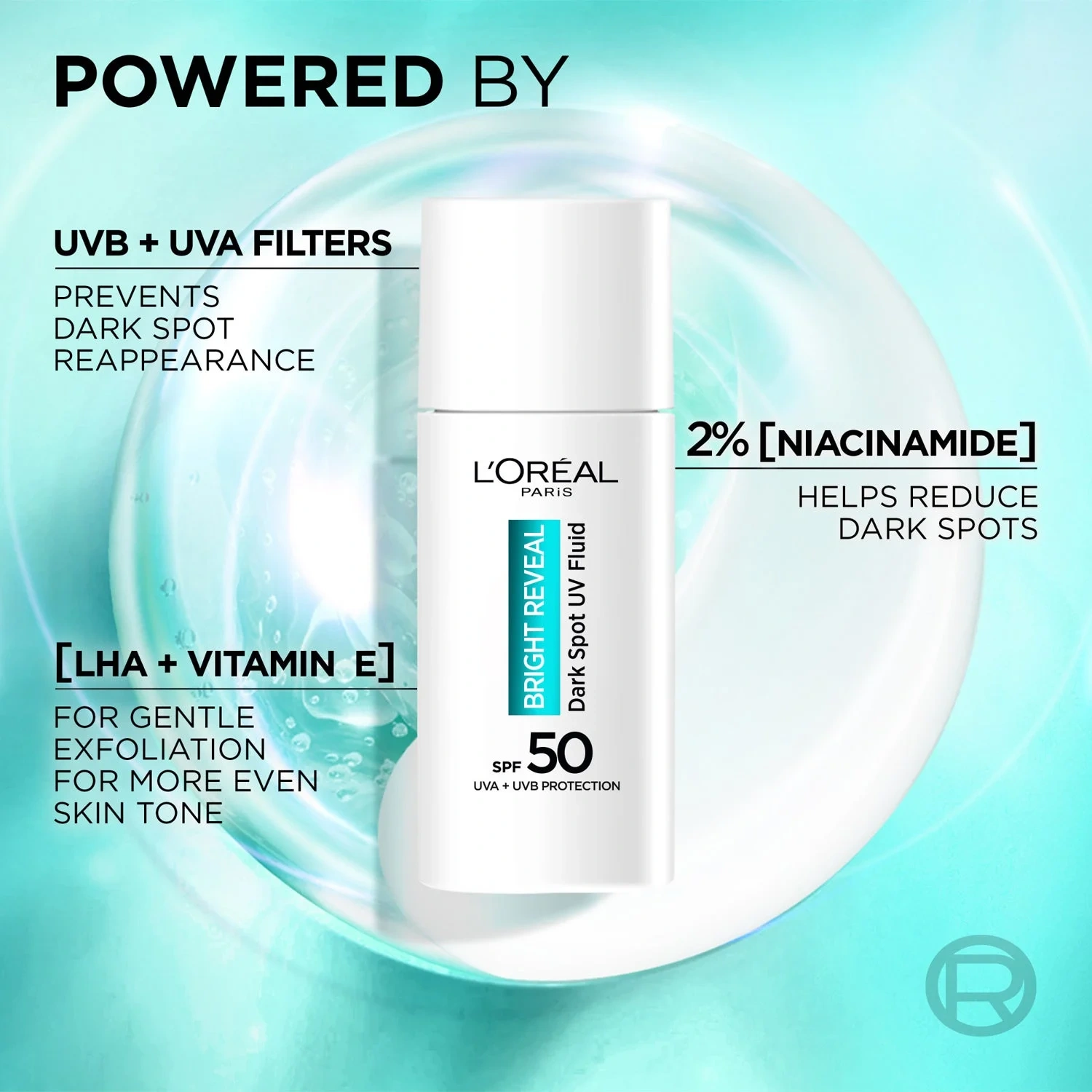 L'Oréal Paris Bright Reveal Niacinamide Dark Spot UV Fluid SPF50 50 ml