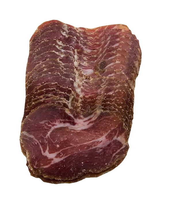 Speket Svinenakke Skivet Ca 250g Mydland