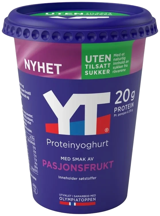 Yt Proteinyoghurt Pasjon uten 430g Tine