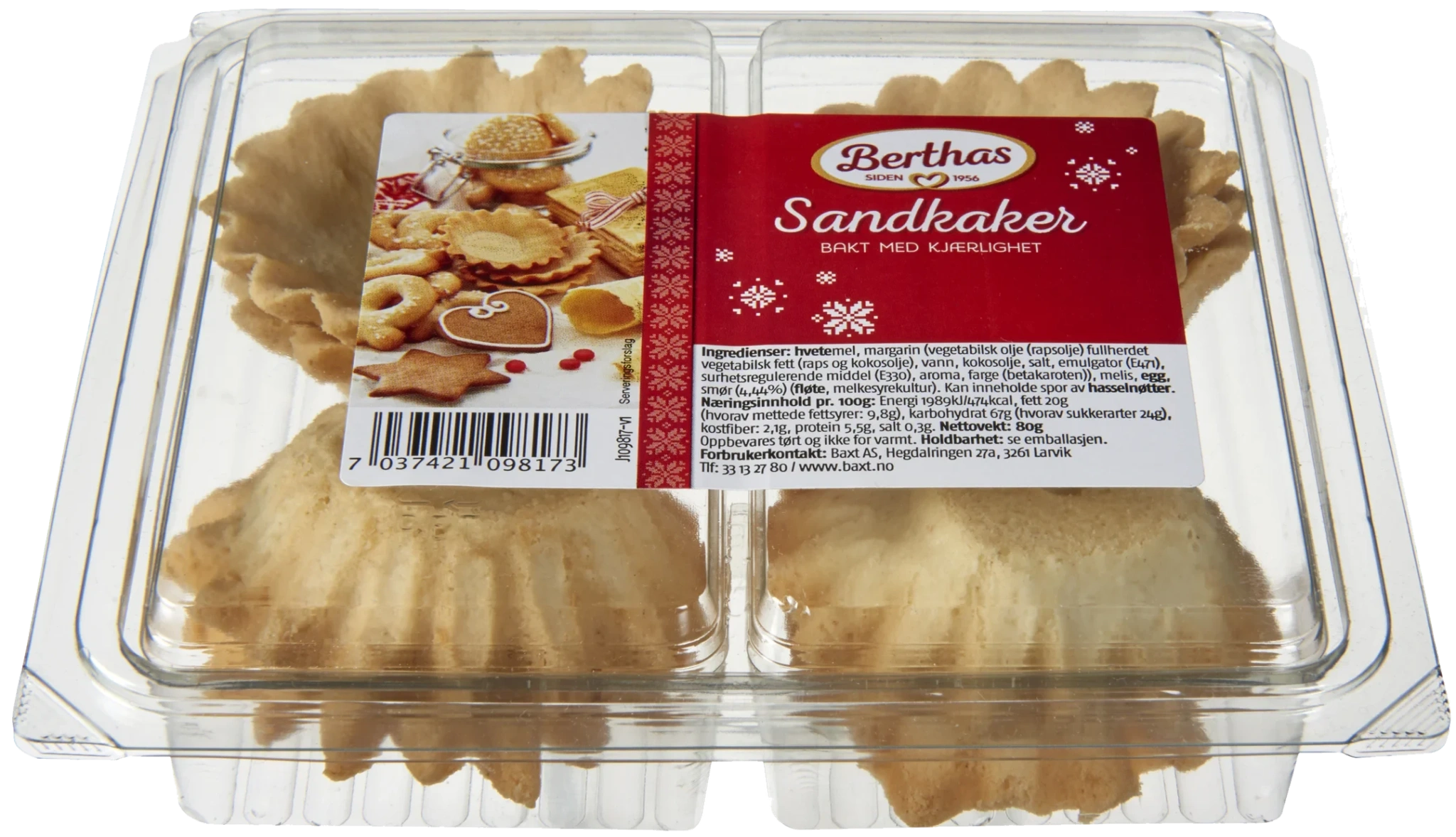Berthas Sandkaker 80g