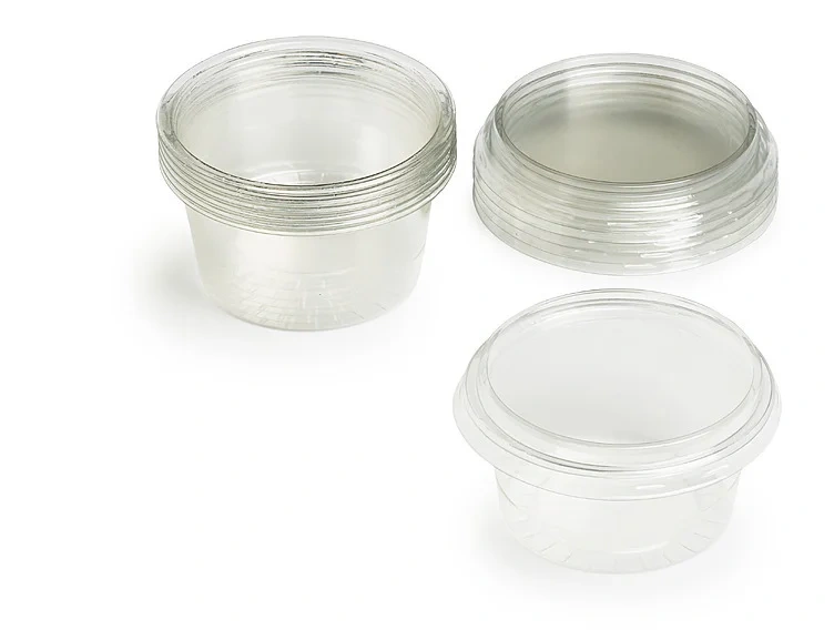 Dressingbeger 100ml m/lokk 1000stk