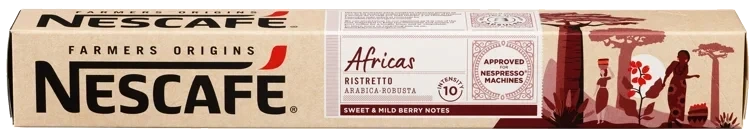 Nescafé Farmers Origins Africas Kapsler X10 55g