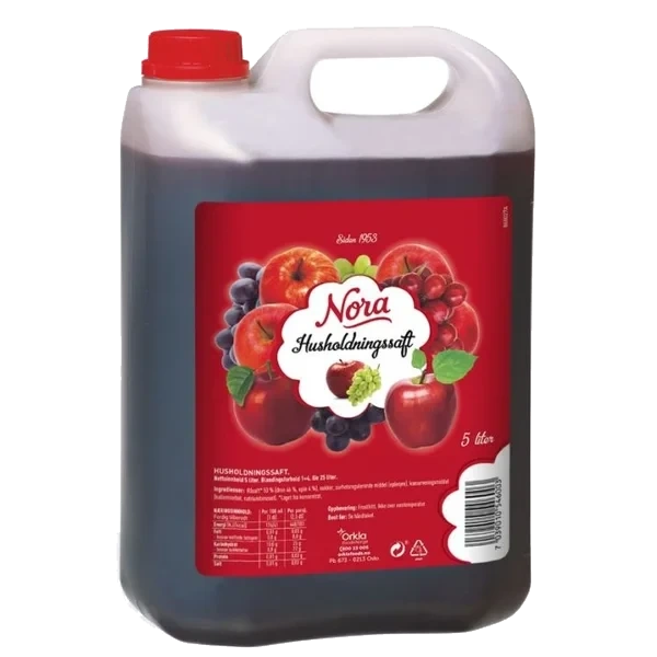 Husholdningssaft 5l Nora