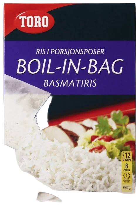 Basmatiris Boil In Bag 960g Toro