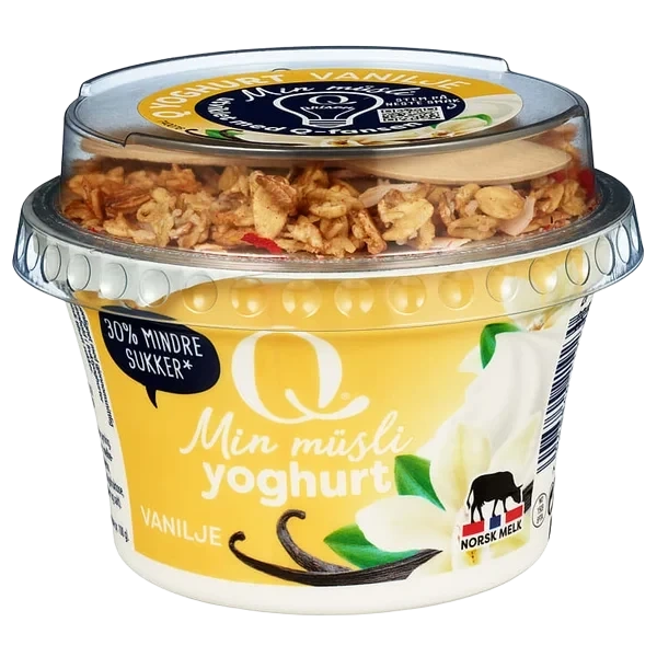 Yoghurt Vanilje Min Musli 165g Q