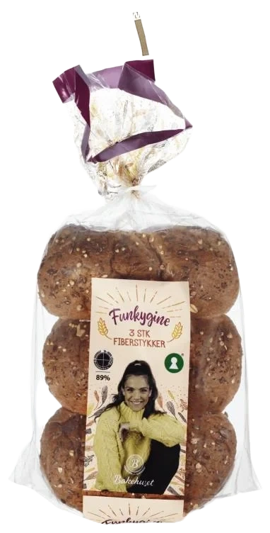 Fiberstykker Funkygine 3stk 225g Bakehuset