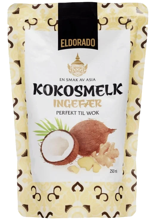 Kokosmelk Ingefær 250ml Eldorado