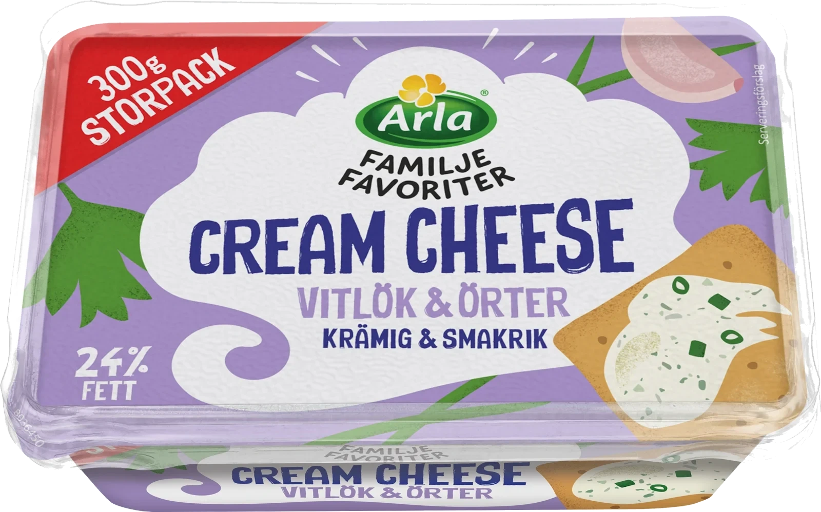 Familjefavoriter Cream cheese Vitlök/Ört