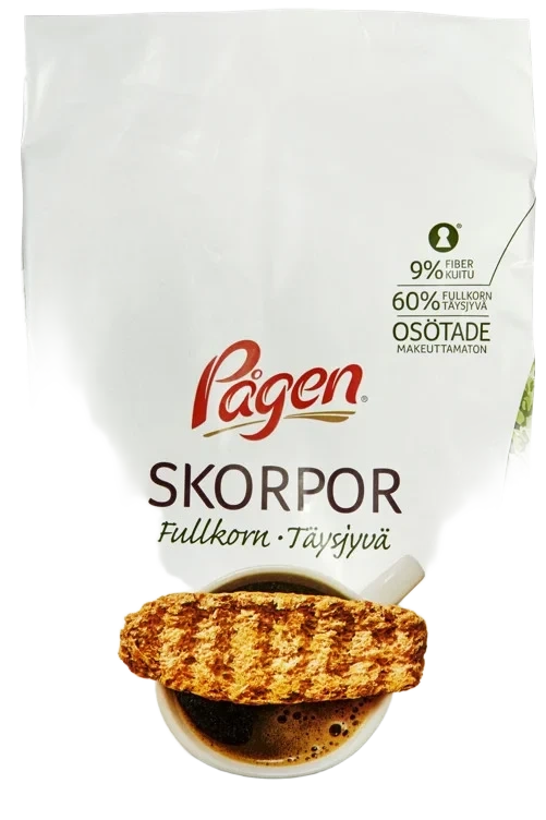 Skorper Fullkorn 400g Pågen