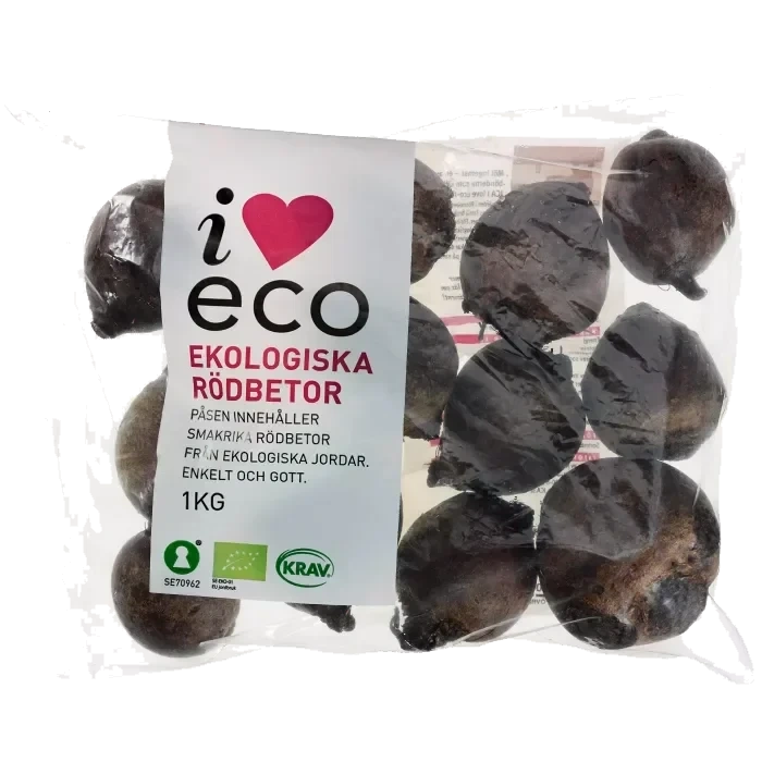 Rödbetor Ekologiska 1kg KRAV Klass 1 ICA I