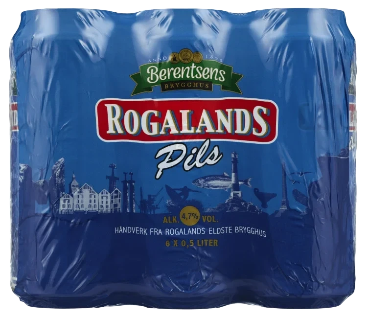 Rogalands Pils 0,5lx6 boks Berentsens