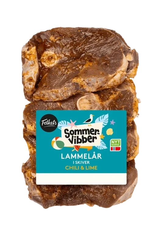 Lammelår skivet Chili&Lime Ca900g Sommervibber
