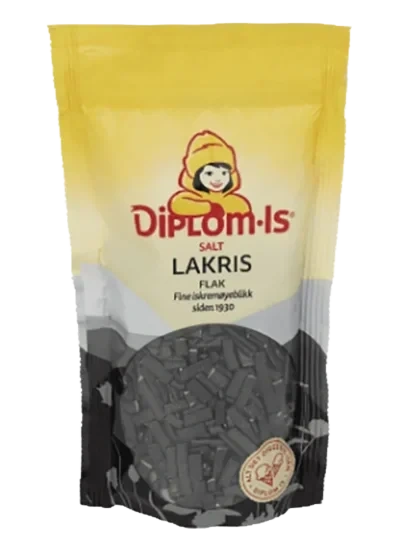 Salte Lakrisflak 100g Diplom-Is
