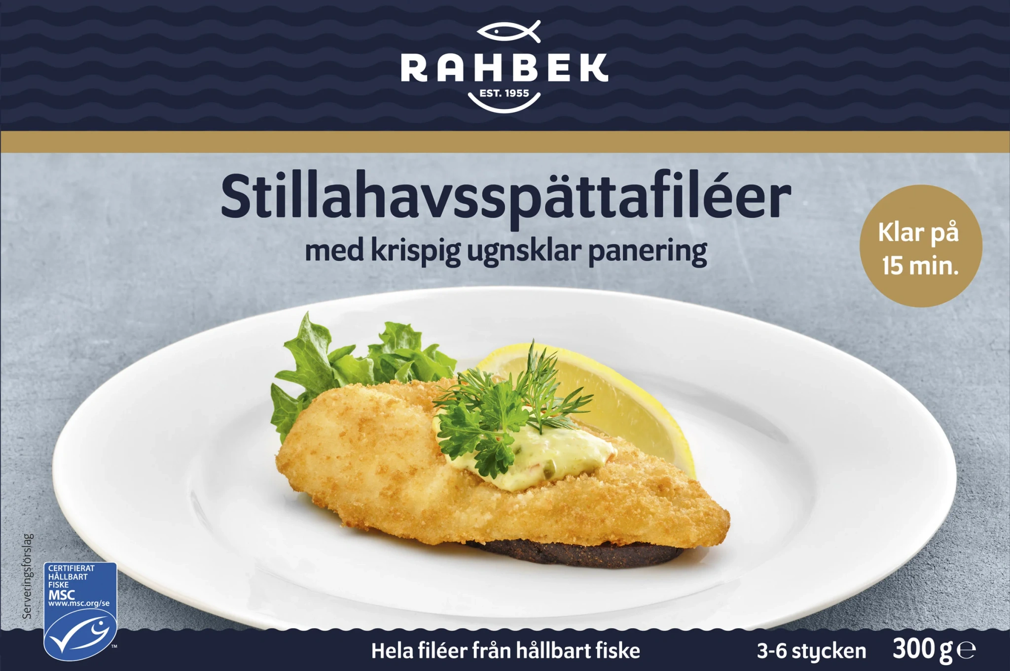 Stillahavsspättafiléer m/panering