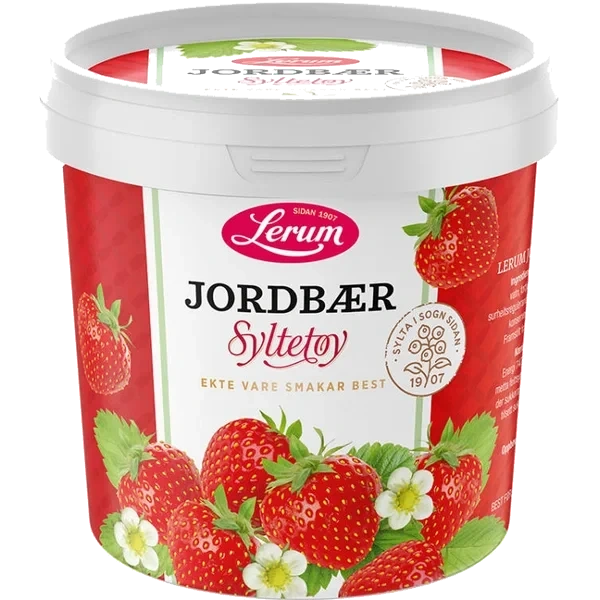Jordbærsyltetøy 1kg Lerum