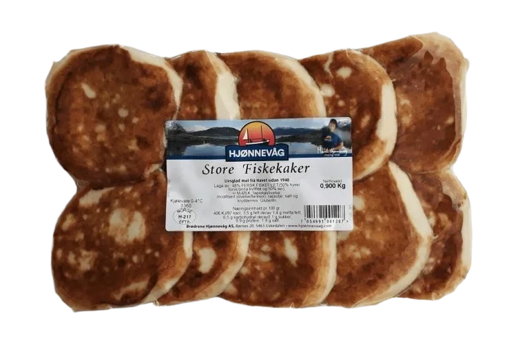 Fiskekaker Store 900g Hjønnevåg