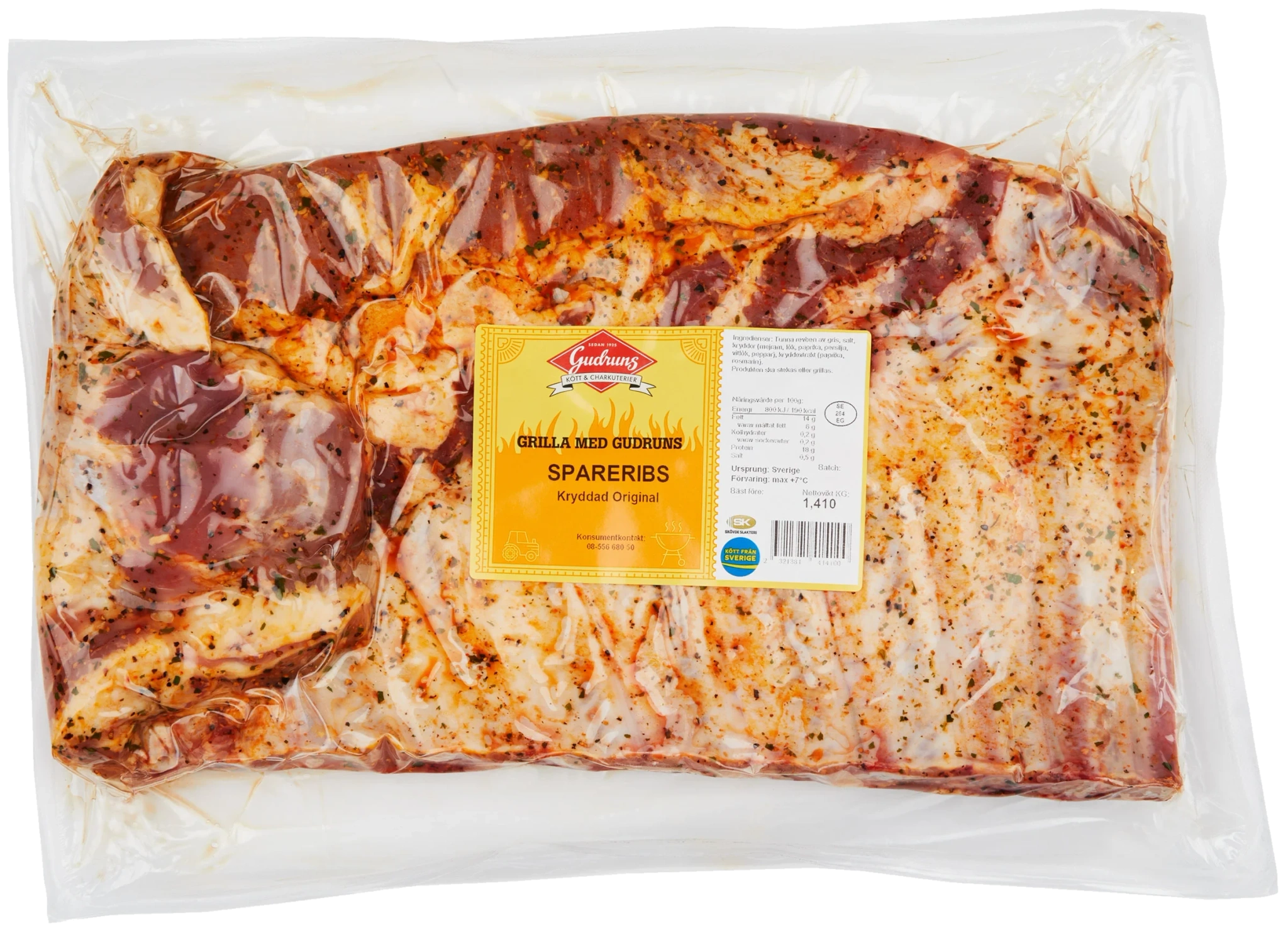 Spareribs Kryddad BBQ