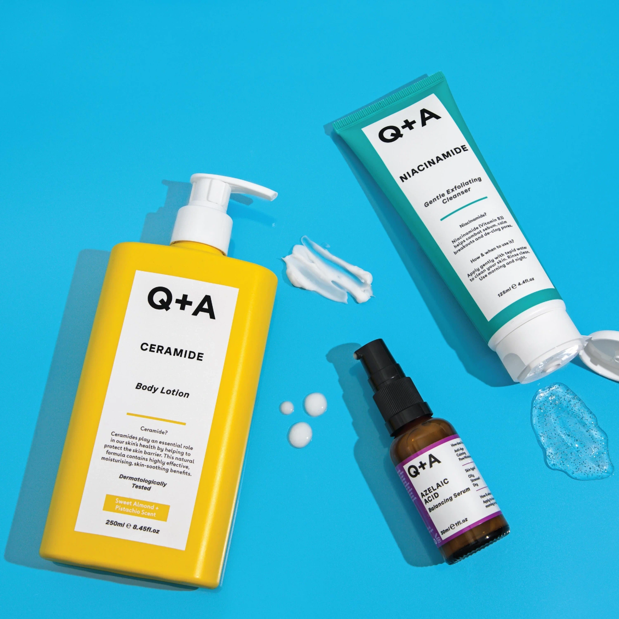Q+A Niacinamide Gentle Exfoliating Cleanser, 125 ml