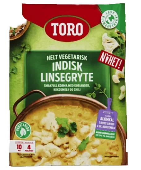 Toro Indisk Linsegryte 106g