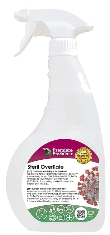 Steril overflate premium quality (desinfekt)   0,75l