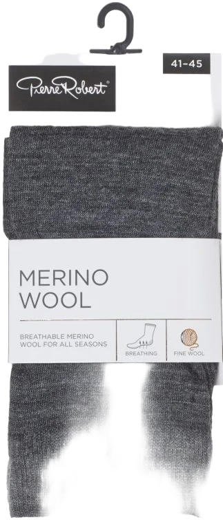Herresokk Wool Grey 41-45 Pierre-Robert