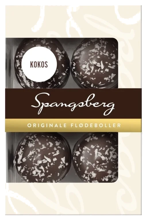 Flødeboller Klassisk Kokos 124g Spangsberg