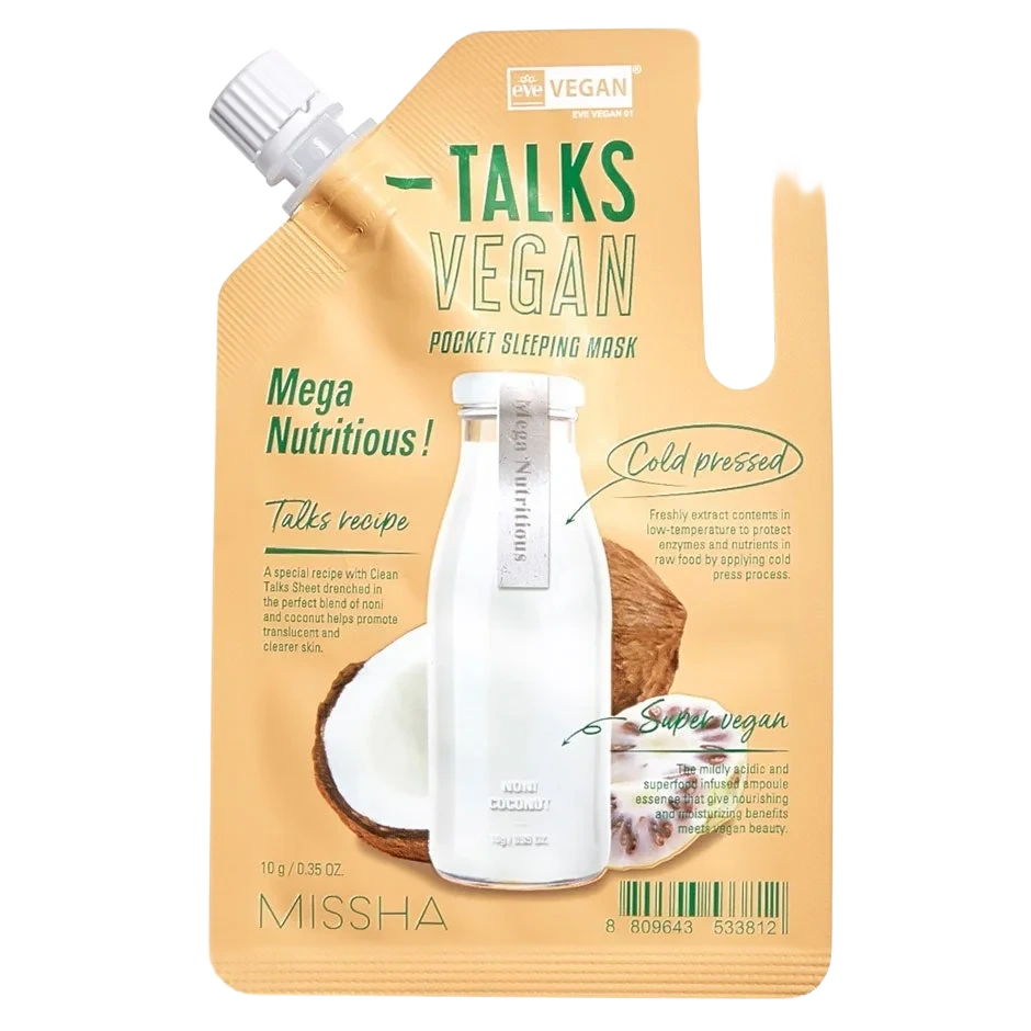 MISSHA Talks Vegan Squeeze Pocket Sleeping Mask [Mega Nutritious]