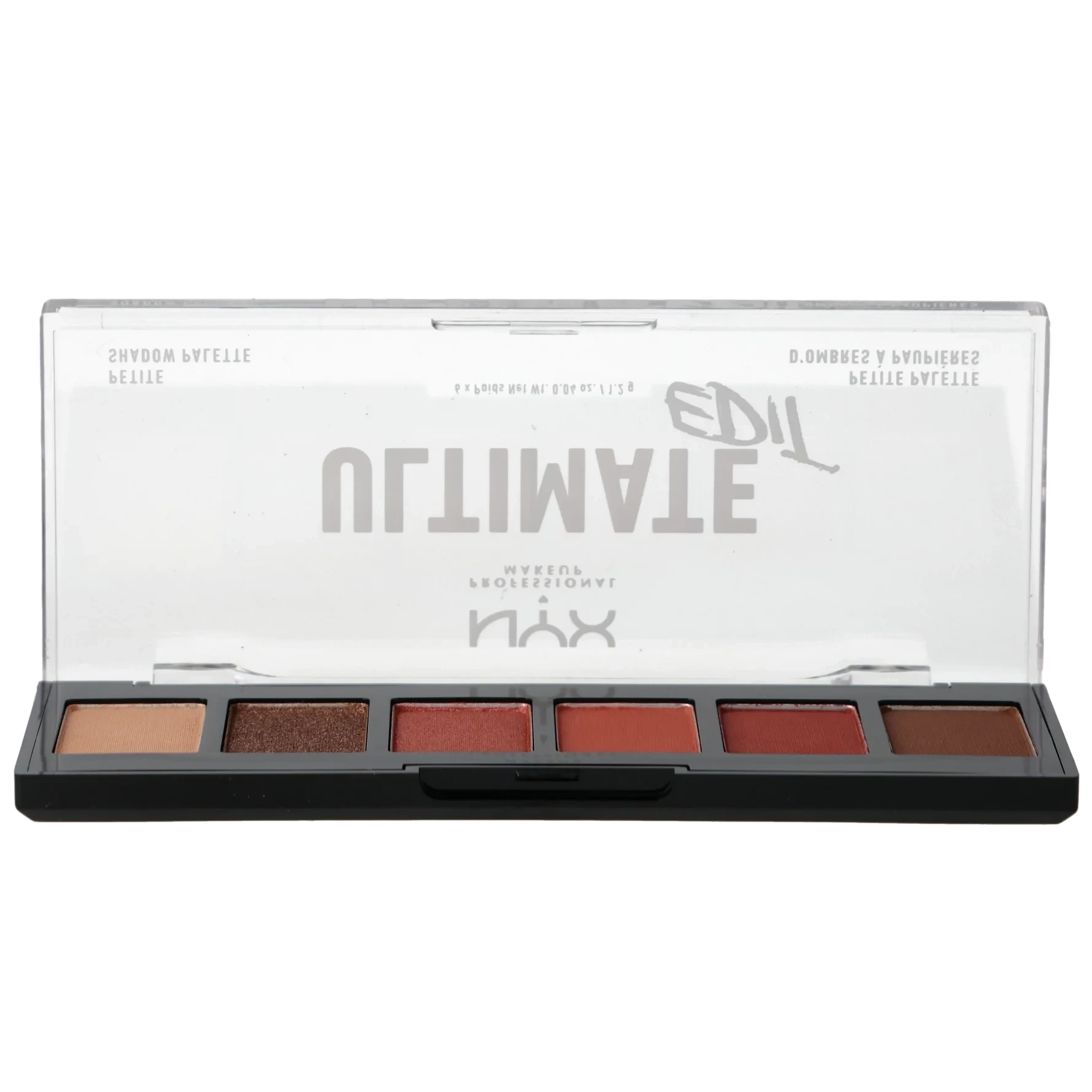 NYX PROFESSIONAL MAKEUP Ultimate Edit Petite Shadow Palette 6 Pan 01 Warm Neutrals
