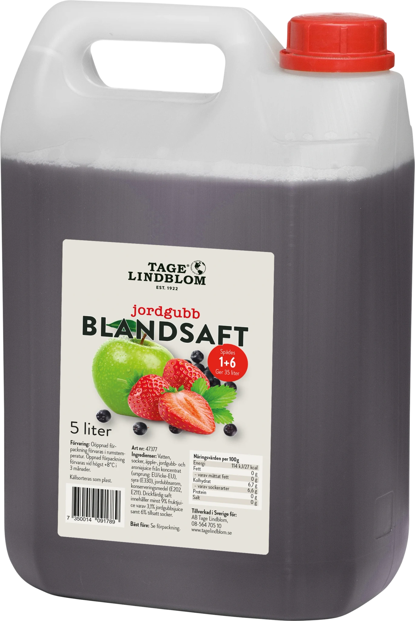 Blandsaft Jordgubb